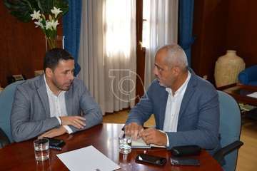 Visita del senador socialista Ramón Morales a Telde (Foto TA)